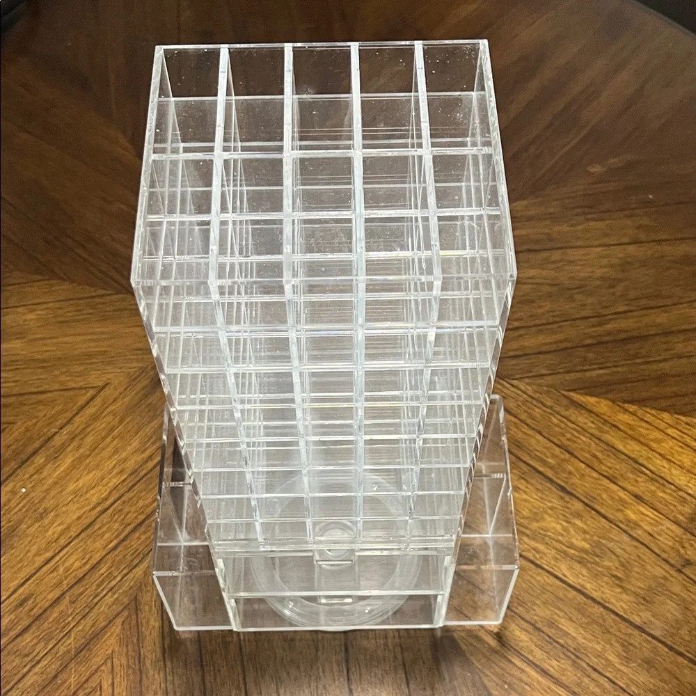 Clear Acrylic Spinning Lipstick Tower